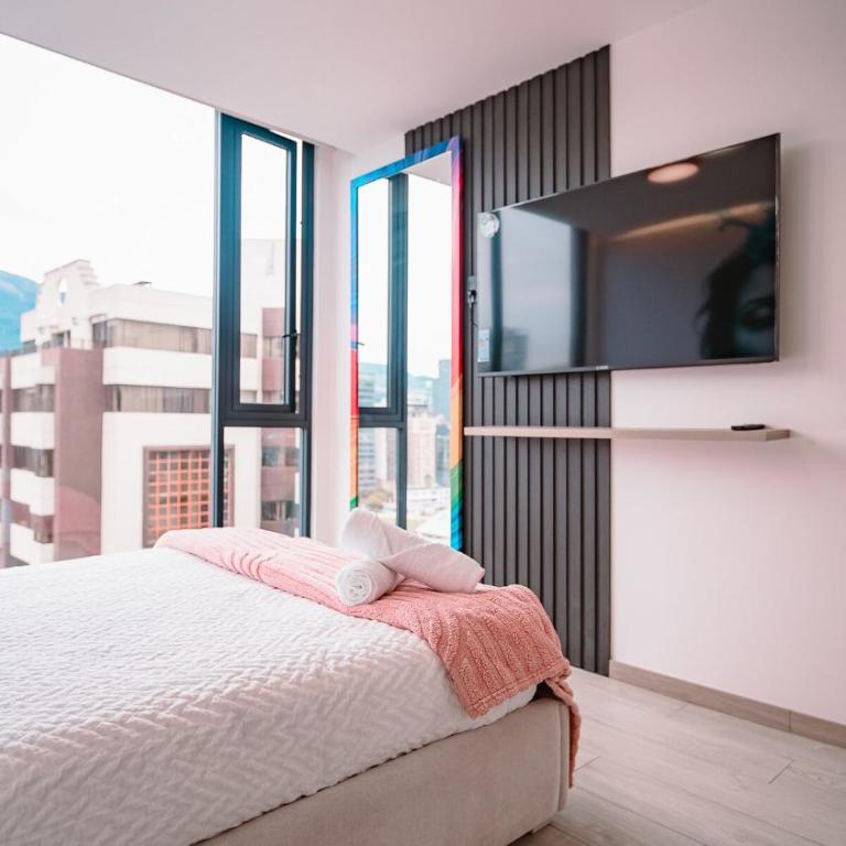 Hermoso studio con vista en Quito Edif Cielo - One-Bedroom Apartment - 11