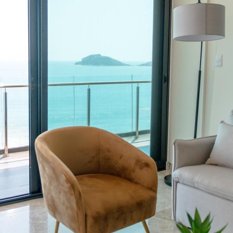 Terraza con Vista al Mar, BBQ y Piscina - Apartamento de 2 dormitorios - 3