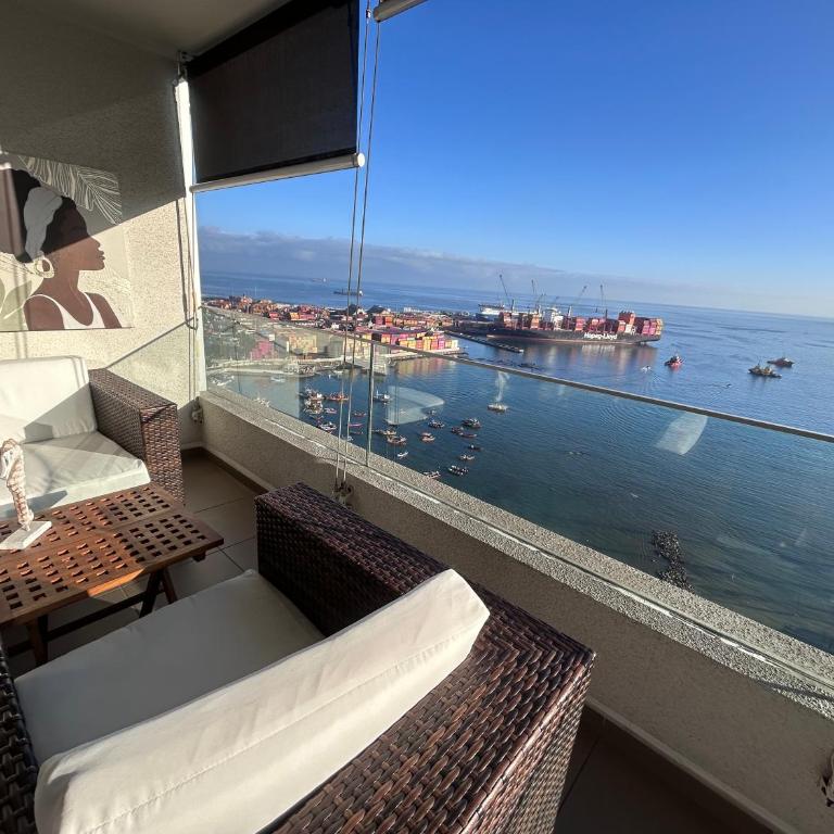 Suite Premium con panorámica vista al mar de Iquique - Apartamento de 1 dormitorio - Frente al océano - 9