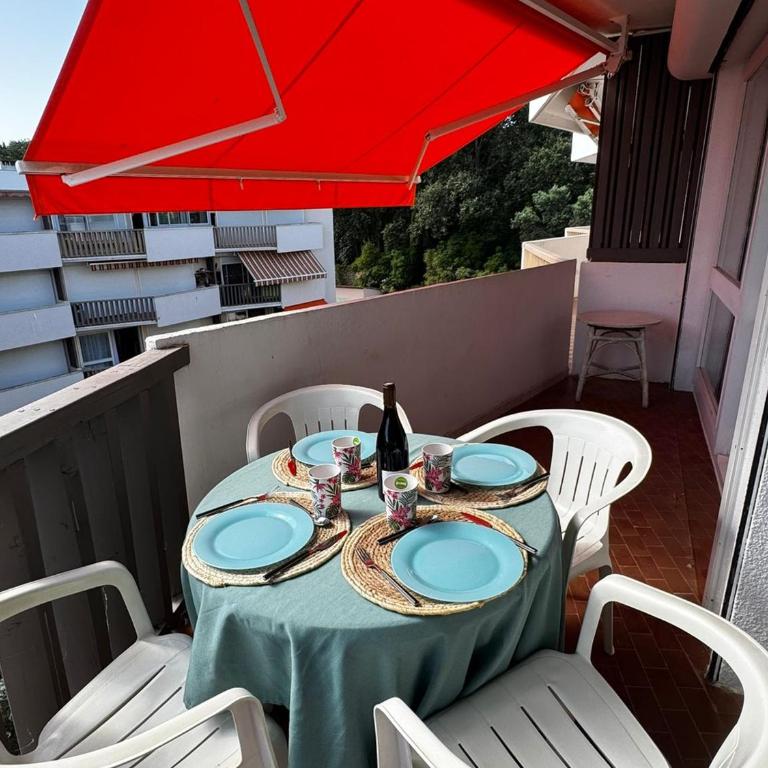 Appartement au Racou à 100m de la plage avec piscine et parking - FR-1-732-7 - Appartement - 10