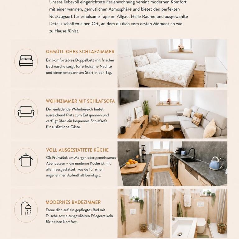 SARA Allgäu Stays - Nest two - Appartamento con 2 Camere da Letto - 3