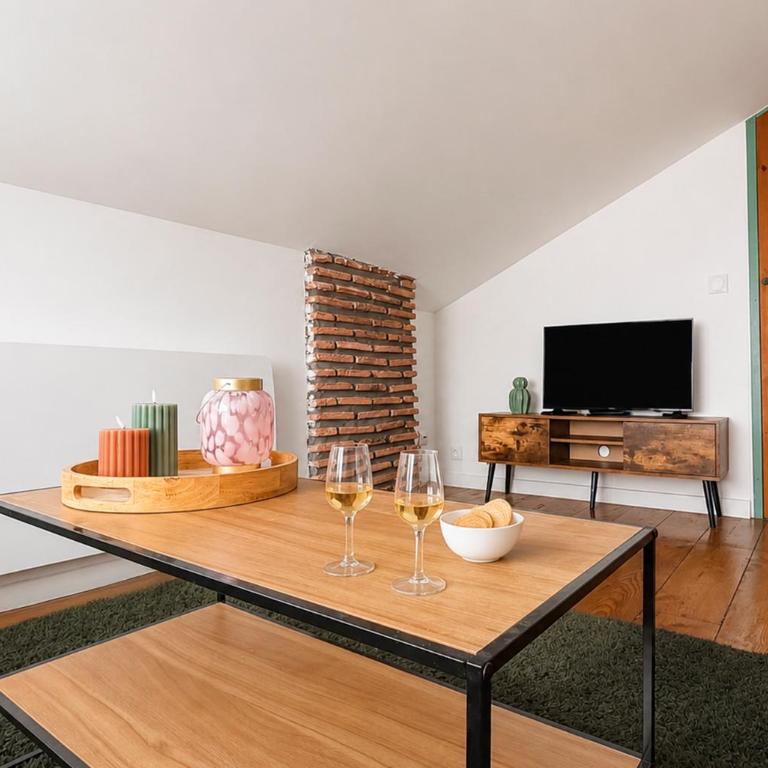 Sous les Toits de Pau T2 Cosy 4 Pers - Appartement 1 Chambre - 5