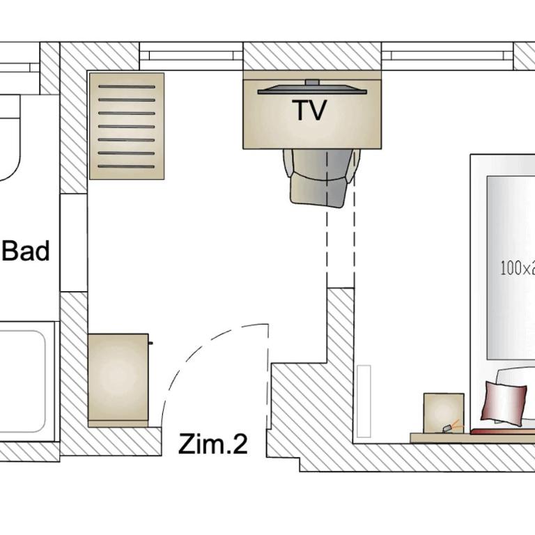 Gästehaus am Kurparkweg, Frühstückspension - Einzelzimmer - 2