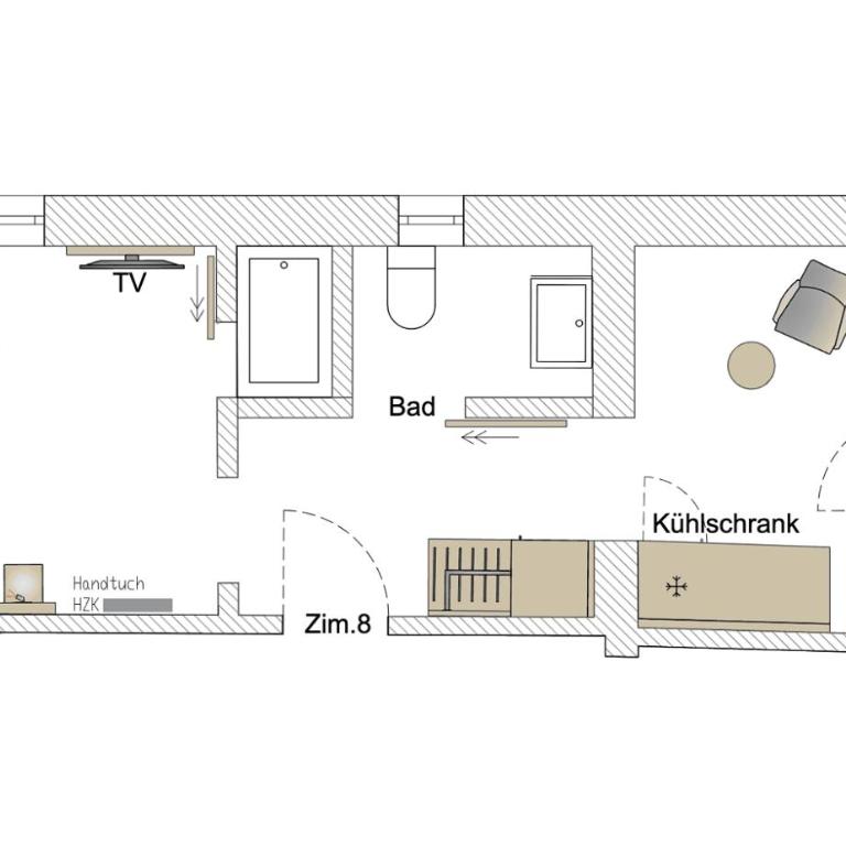 Gästehaus am Kurparkweg, Frühstückspension - Economy Einzelzimmer - 2
