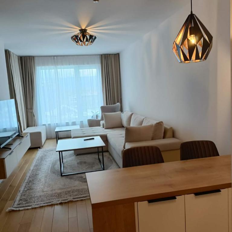 Modern Riverside Apartment - Apartman s 1 Spavaćom Sobom i Pogledom na Bazen - 12