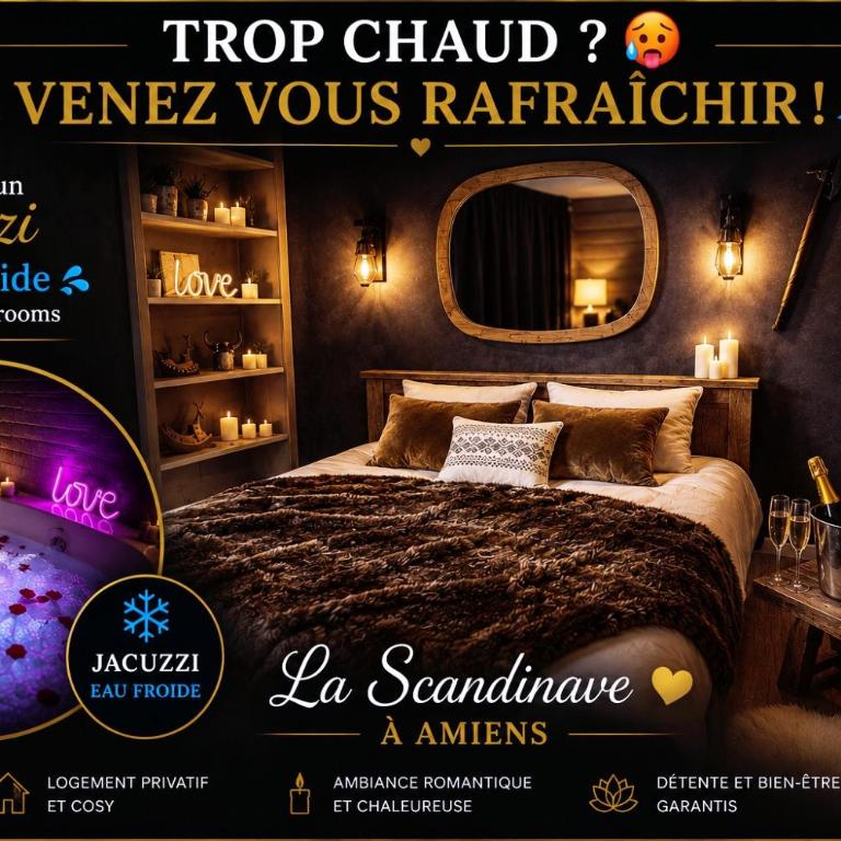 L'Evasion Scandinave, SPA XXL, Écran cinéma, Lit king size, day use, 10 min centre - Appartement 1 Chambre - 1