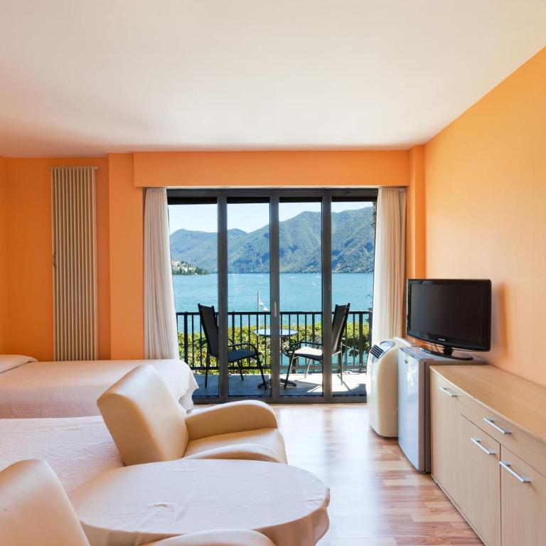 Swiss Lodge Nassa Garni - Camera Tripla Standard con Vista Lago e Balcone - 2