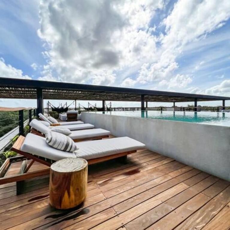 Gated 2BR apartment with rooftop pool - Apartamento de 2 dormitorios con balcón y terraza - 21