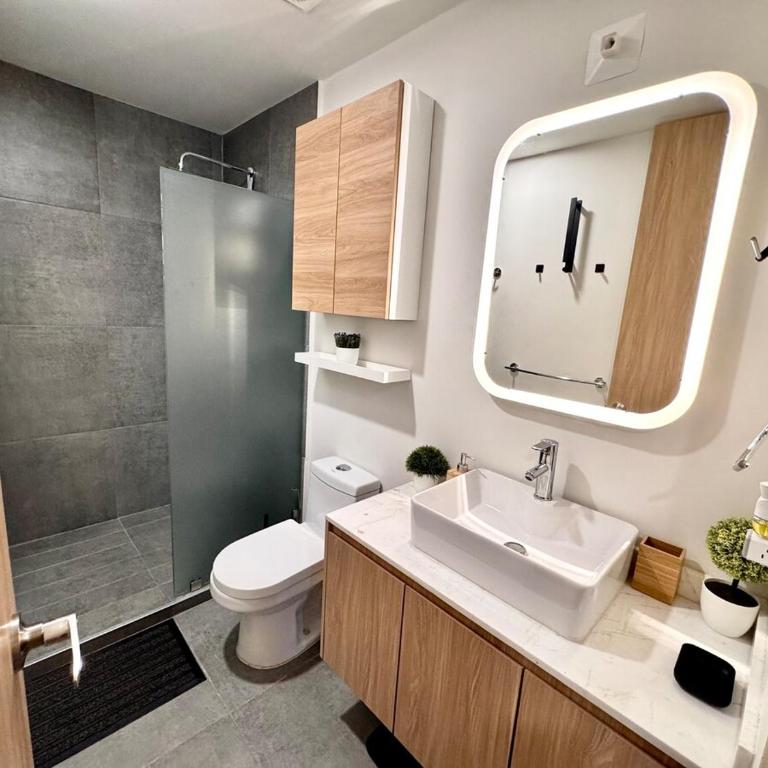 Depa entero nuevo con vista al bosque y ciudad - Apartamento de 1 dormitorio - 55
