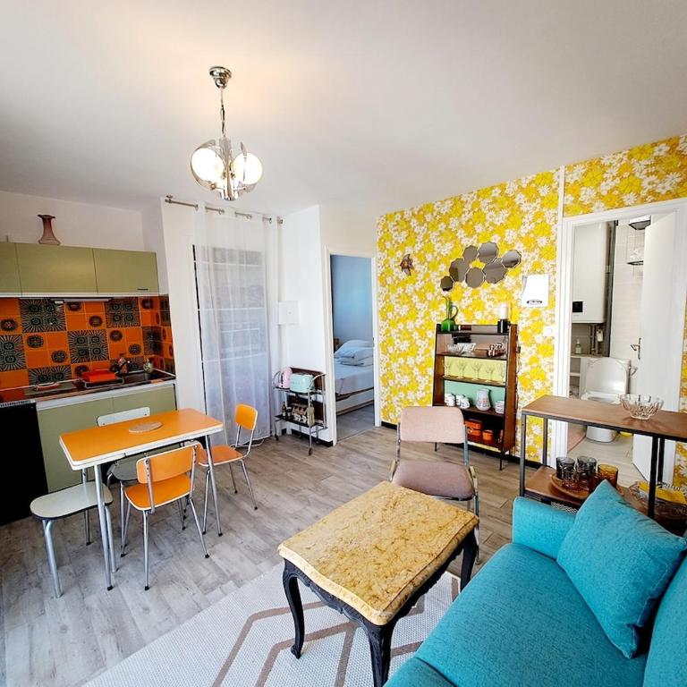 Appartement T2 déco 70's rénové à 300m de la plage - Apartment mit 1 Schlafzimmer - 15