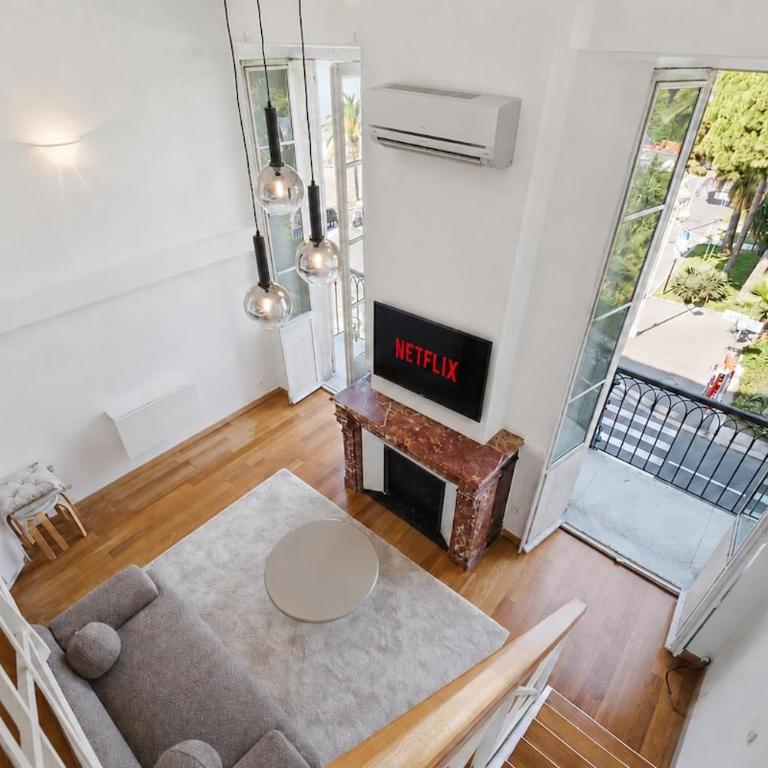 Sea View Duplex - AC WIFI - Promenade des Anglais - Appartement 1 Chambre - 5