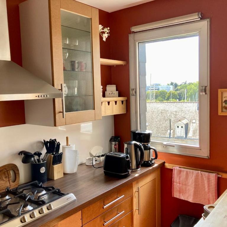 Au dessus du Port de Vannes - Apartment mit 1 Schlafzimmer, Balkon und Stadtblick - 9