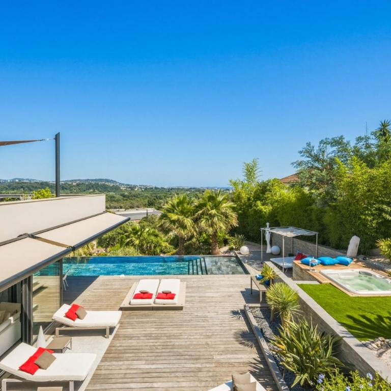 Villa Dezem-Infinity pool-Hot tub-Near Cannes-Panorama-AC - Villa - 33