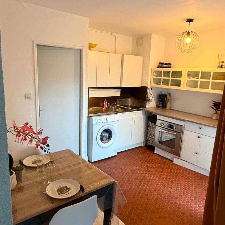 studio cosy avec terrasse à 80m de la plage - Apartment mit 1 Schlafzimmer - 5