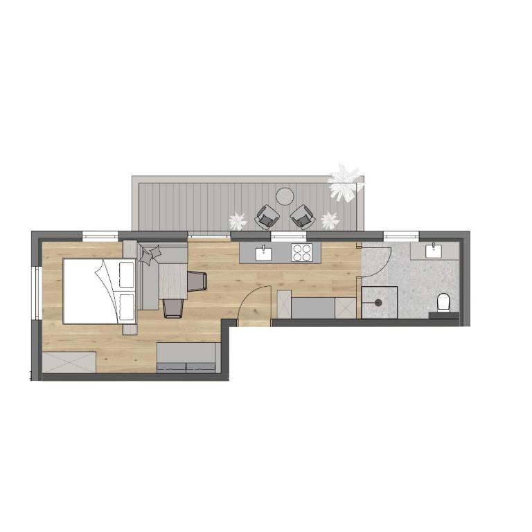 Antenbachhof - Apartment mit 1 Schlafzimmer und Balkon - 6