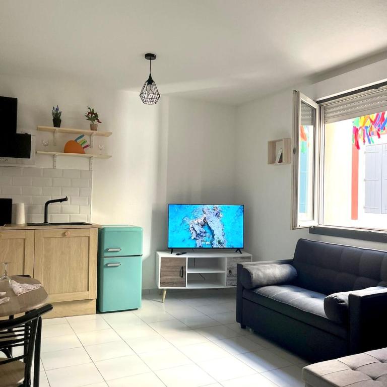 Cozy and bright Azur studio in Carcassonne - Apartment mit 1 Schlafzimmer - 1