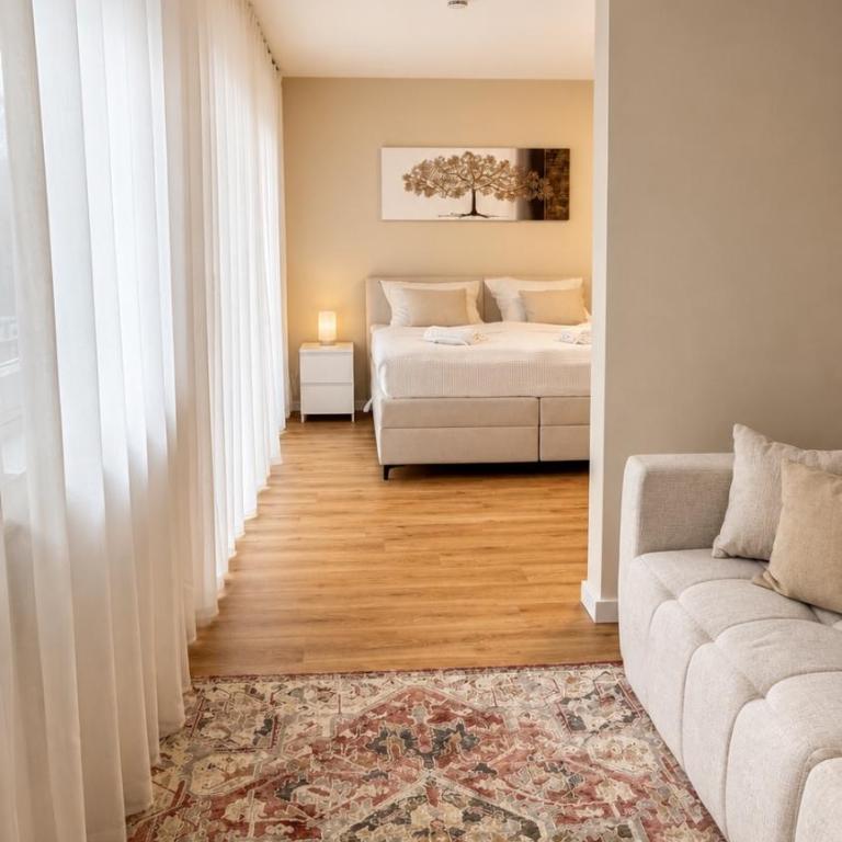 NOVA Living, Balkon, Nähe Altstadt & kostenlose Tiefgarage - Apartment mit 1 Schlafzimmer - 8