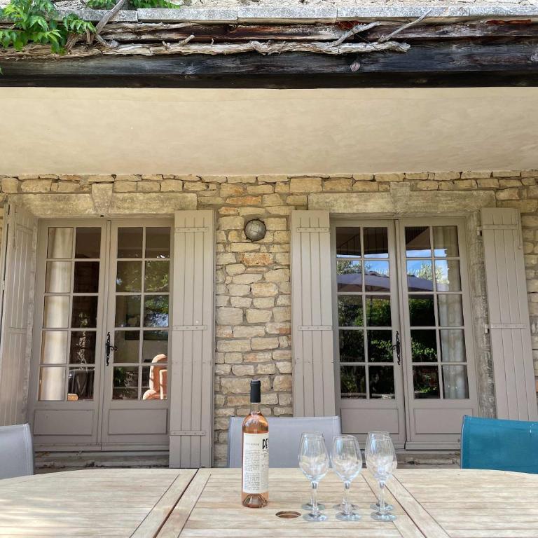 Villa La Familliale, piscine avec vue imprenable sur Gordes - Villa - 29