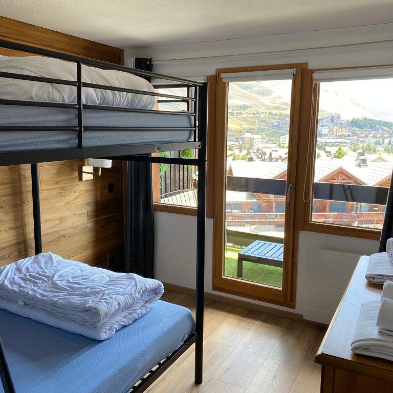 Alpe d'Huez 6 personnes 2 SDE avec draps, serviettes de toilette et Wifi - Appartement 2 Chambres - 2