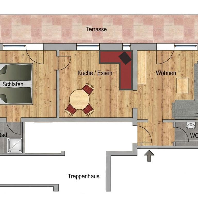 Ferienwohnung Kircher - Appartamento con 1 Camera da Letto - 13