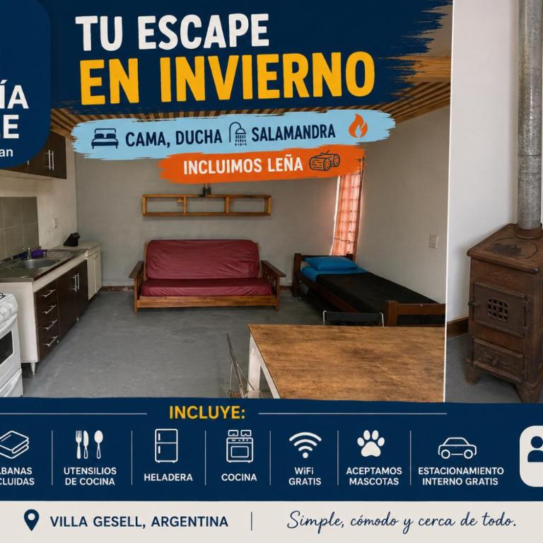 Monoambiente Estadia Simple Urban - Apartamento de 1 dormitorio - 8