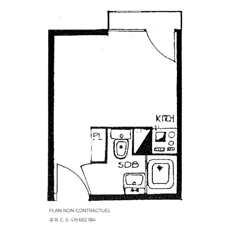 Résidence Dorons - Studio de 13m² pour 2 personnes avec petit balcon MAE-6104 - Studio - 13
