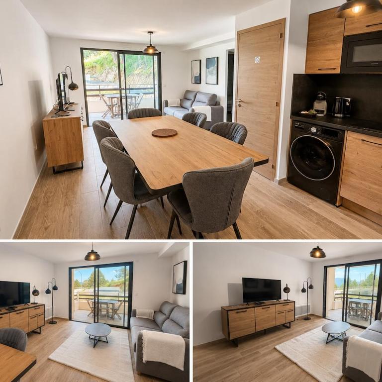 T3 moderne 6 pers, terrasse, vue lac, parking - Apartment mit 2 Schlafzimmern und Terrasse - 12