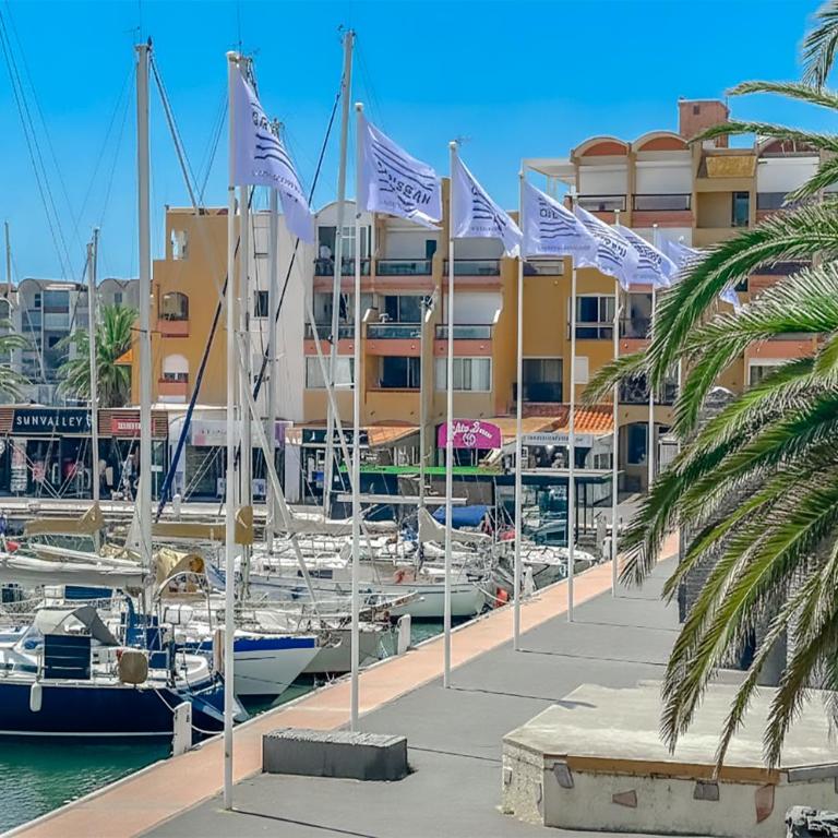 TERRASSE Vue MARINA - PARKING Privé - Port Commerces & PLAGE à PIED - Vue Exceptionnelle - RétroMirabeau "Côté Mer" - Appartamento Monolocale con Vista Porto - 14