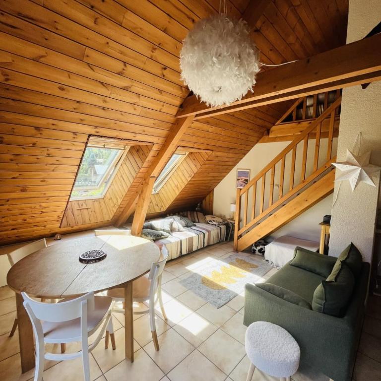 Nid de ski avec grand balcon - Appartement - 4