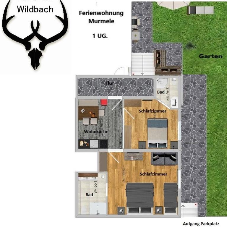 Wildbach Apartments - Superior Apartment mit 2 Schlafzimmern - 19