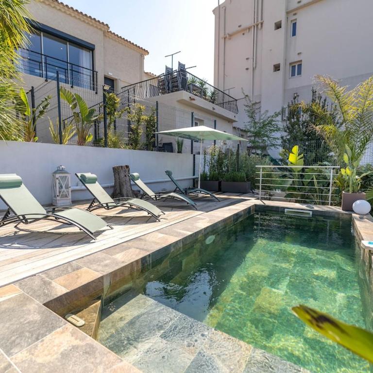 Magnifique appartement avec piscine et jardin - Apartamento - 7
