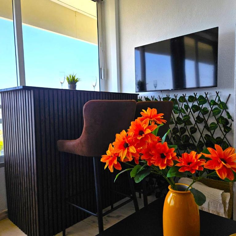 Apartamento en Benalmádena en la playa con piscina Frontal al mar - Apartment mit 2 Schlafzimmern - 17