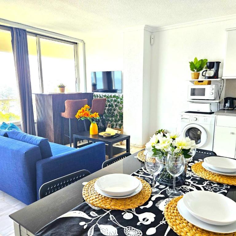 Apartamento en Benalmádena en la playa con piscina Frontal al mar - Apartment mit 2 Schlafzimmern - 21