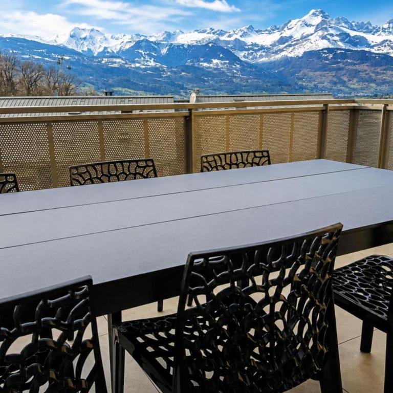 Vue Aravis et terrasse Proximité Thermes - Appartement - 5