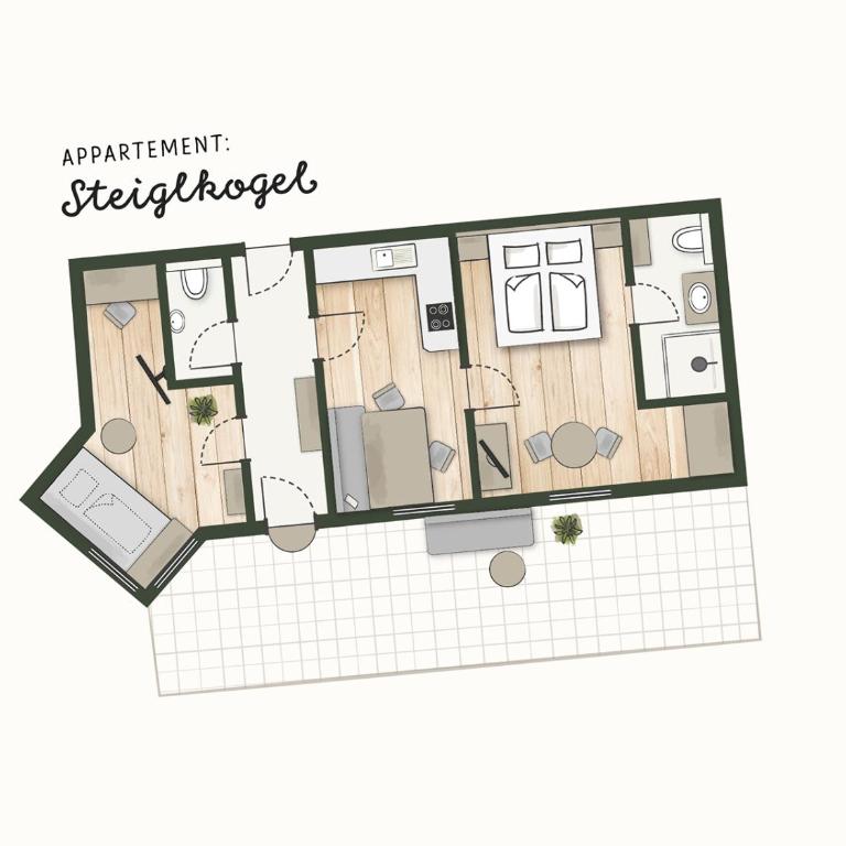 Appartements Haus am Dachstein - One-Bedroom Apartment - 15