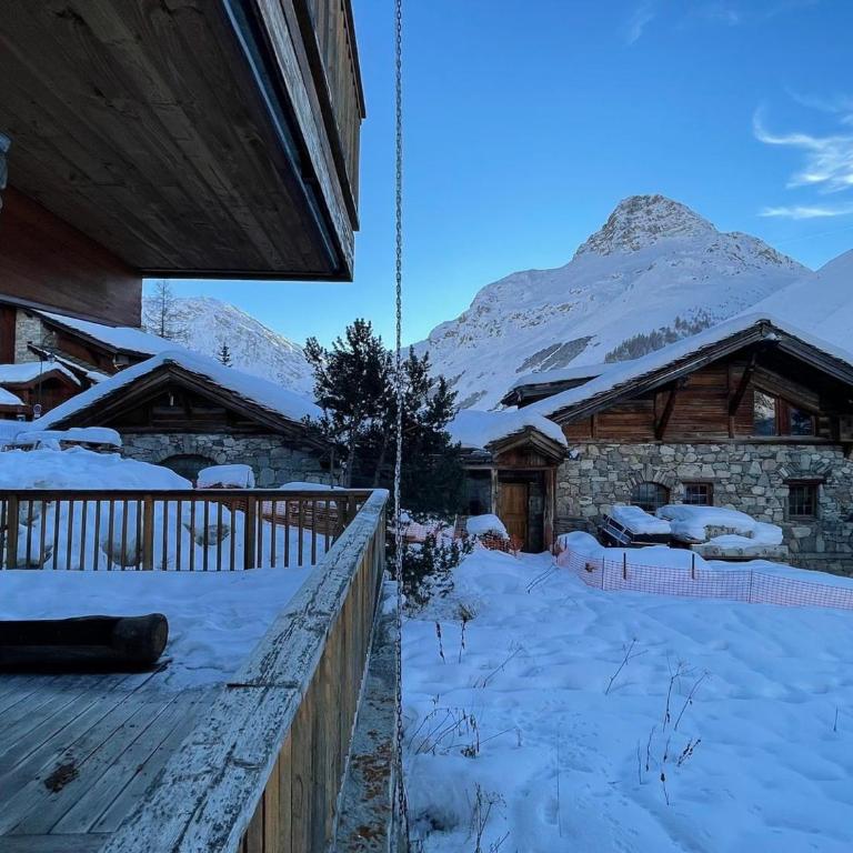 Appartement rustique avec cheminée, terrasse et garage à Val d'Isère - FR-1-694-16 - Apartment - 7