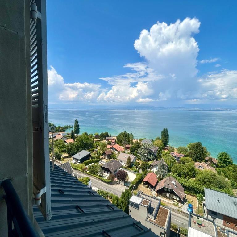 Chez Émilie, vue à 180 sur le Lac Léman - Appartement 1 Chambre avec Vue sur la Baie - 15