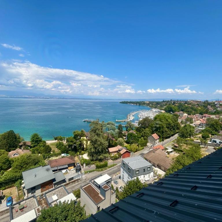 Chez Émilie, vue à 180 sur le Lac Léman - Appartement 1 Chambre avec Vue sur la Baie - 24