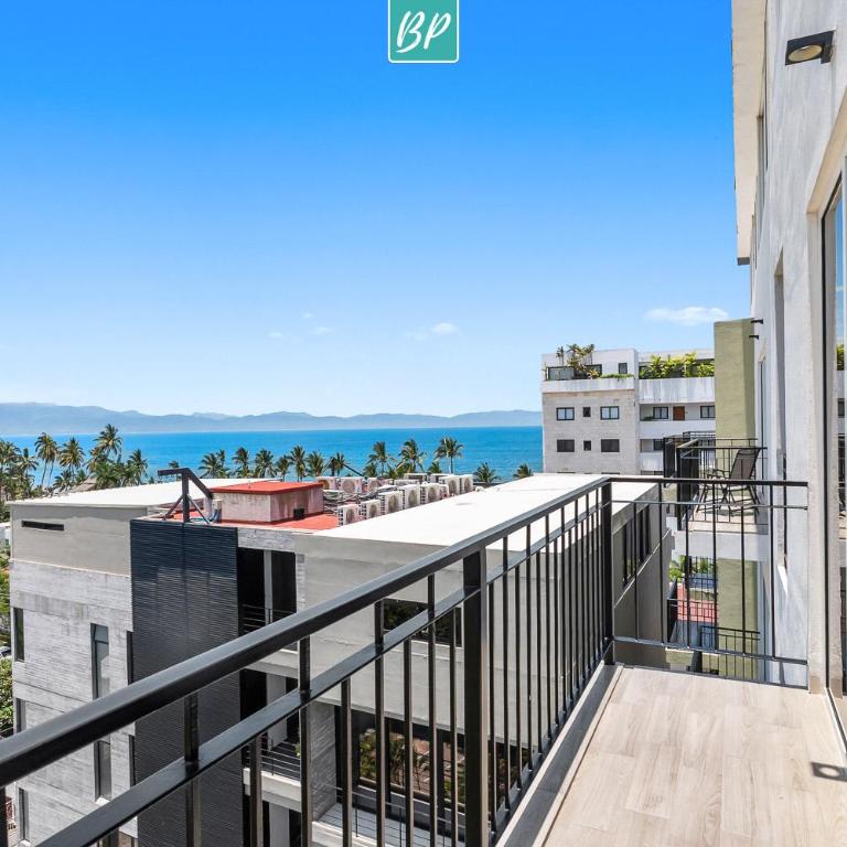 Life Bucerias - Golden Zone Condos with Pool and Gym - Apartment mit 1 Schlafzimmer und Meerblick - 7