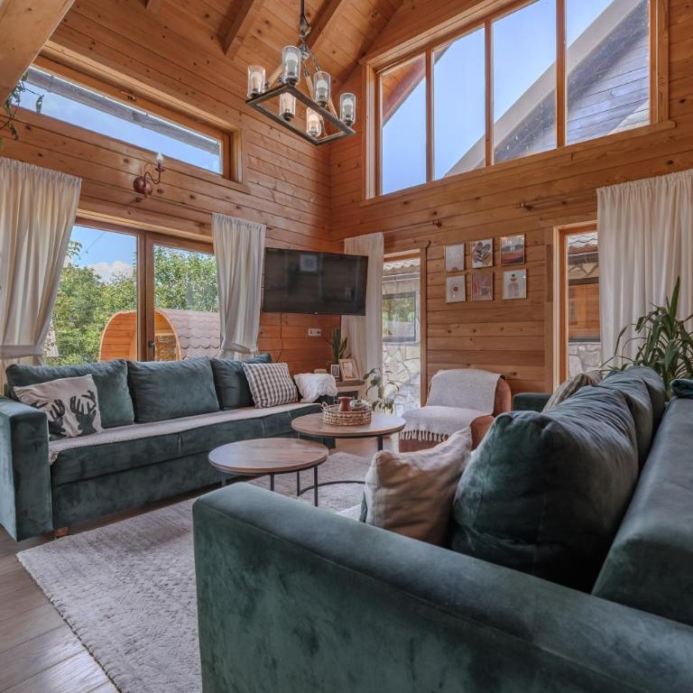 Monte Chalet Kolašin brvnara sa saunom - Vila sa Pogledom na Vrt - 23