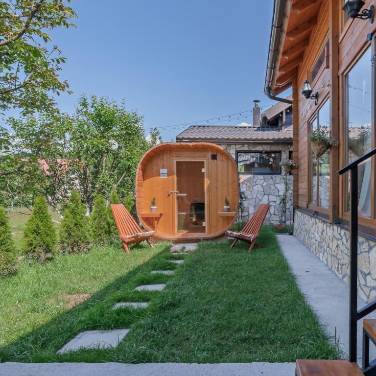 Monte Chalet Kolašin brvnara sa saunom - Vila sa Pogledom na Vrt - 5