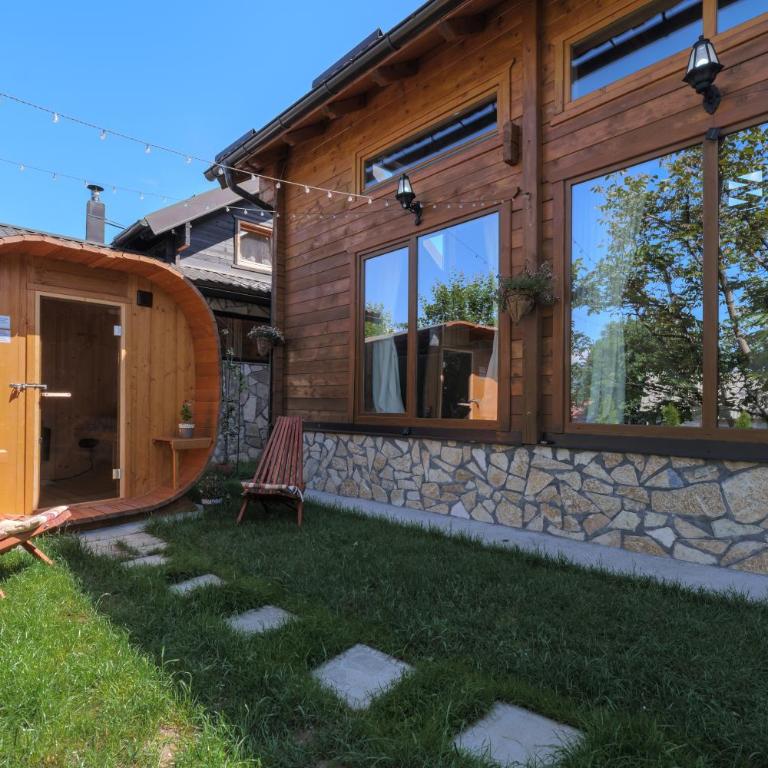 Monte Chalet Kolašin brvnara sa saunom - Vila sa Pogledom na Vrt - 84