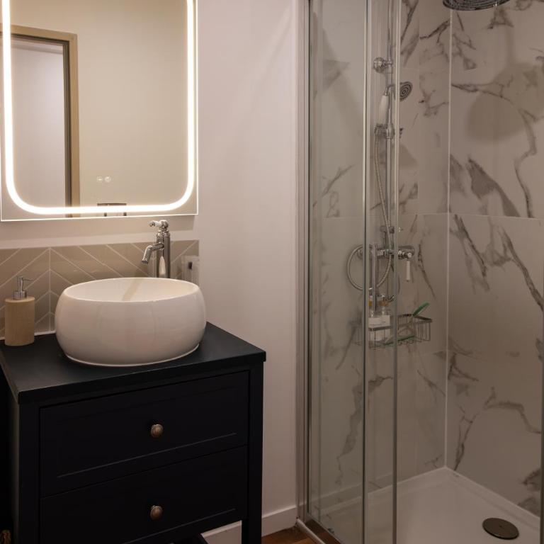 Le Mimosa - Centre-Ville - Élégance - Clim - Wifi - Studio Apartment with Queen Bed - 8