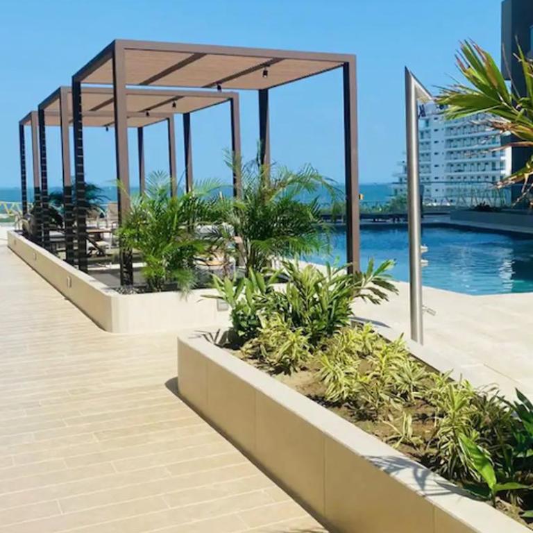 Exclusivo apartasuite con terraza y vista al mar - Bello Horizonte - One-Bedroom Apartment - 28