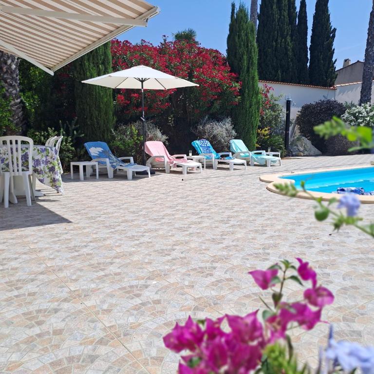 Maison 3 chambres avec piscine à 5 min à pied de la plage - Maison 3 Chambres - 6