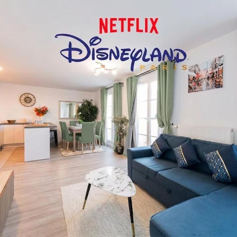 Le Cartier Appt F3, 7mn Disneyland, Parking,Terrace - Appartement 2 Chambres avec Terrasse - 2