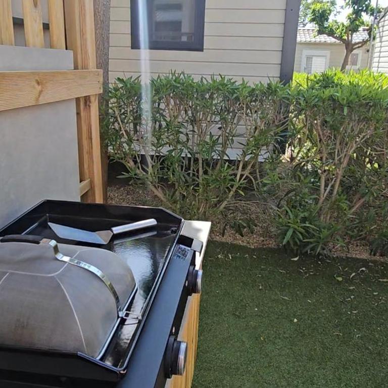 Mobil-home Évasion Valras tout confort 40 m2 - Camping Les Sables du Midi Valras-Plage - Bungalow mit 3 Schlafzimmern - 68
