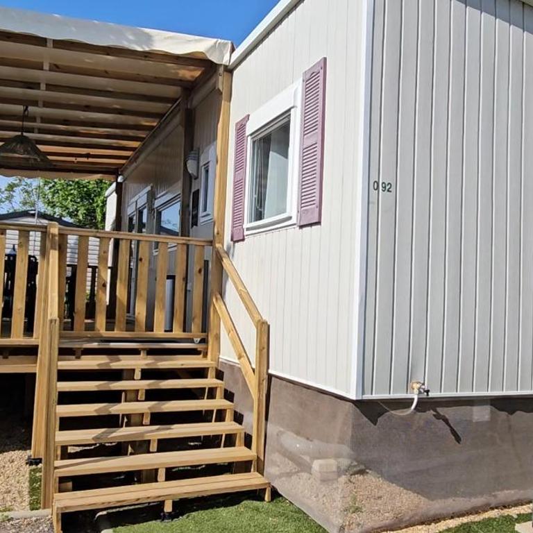 Mobil-home Évasion Valras tout confort 40 m2 - Camping Les Sables du Midi Valras-Plage - Bungalow mit 3 Schlafzimmern - 56