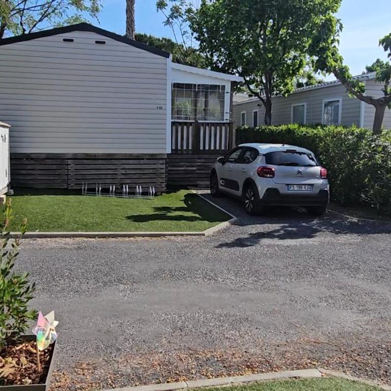 Mobil-home Évasion Valras tout confort 40 m2 - Camping Les Sables du Midi Valras-Plage - Bungalow mit 3 Schlafzimmern - 73