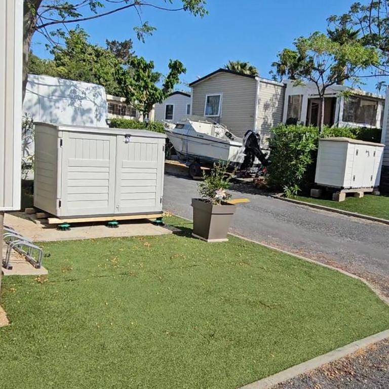 Mobil-home Évasion Valras tout confort 40 m2 - Camping Les Sables du Midi Valras-Plage - Bungalow mit 3 Schlafzimmern - 71